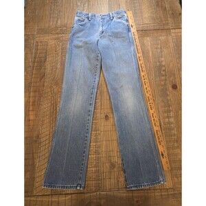 vtg 70s SEDGEFIELD DO NOTHING Pin Stripe USA MADE Blue Jean Denim 29x34